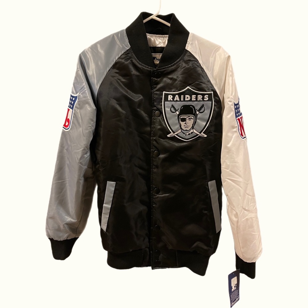 NWT deadstock raiders starter satin jacket